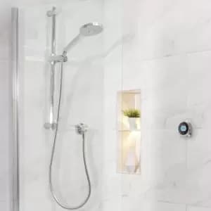Aqualisa Optic Q Smart Shower Concealed Adjustable Head Bath Filler Chrome