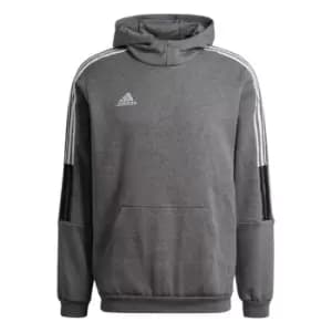 adidas Tiro 21 Sweat Hoodie Mens - Grey Four Mel-Sld