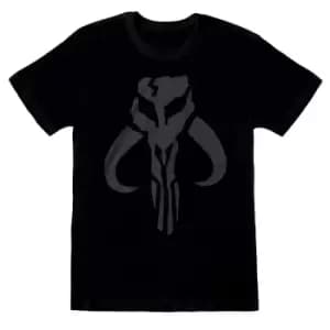 Star Wars: The Mandalorian Mens Mythosaur Distressed T-Shirt (L) (Black)