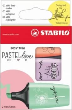 Stabilo BOSS MINI Pastellove Highlighters PK3