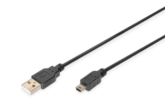 Digitus USB-A - Mini-B connection cable. 1m
