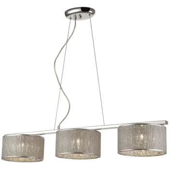 Spring Lighting - 3 Light Ceiling Pendant Silver, G9