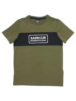 Barbour International Boys Panel T-Shirt - Cargo, Cargo, Size 10-11 Years