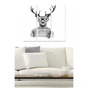 MDF291610652 Multicolor Decorative MDF Painting (3 Pieces)