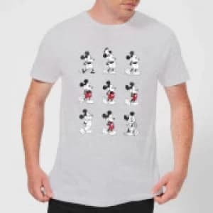 Disney Mickey Mouse Evolution Nine Poses T-Shirt - Grey - 3XL
