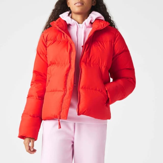 Lacoste Collapsible Taffeta Padded Jacket - Red Red 8