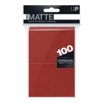 Ultra Pro PRO-Matte Standard Sleeves: Red - 100 Sleeves