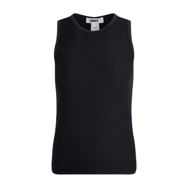 DKNY Seamless Top Ld62 Black female 8 (XS)