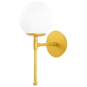 Cristal Model 8 Deco 1-light Globe Wall Lamp Golden