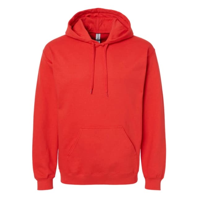 Gildan Mens Softstyle Fleece Midweight Hoodie in Red Size: Small Red Male S