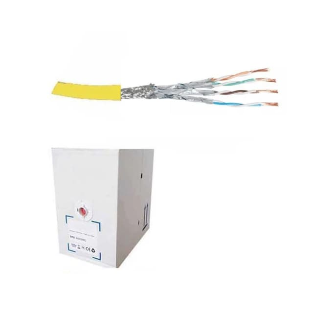 FDL CAT.6a S-FTP STRANDED PATCH CABLE LSZH (305M BOX) - YELLOW