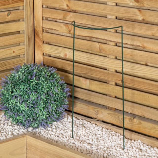 Samuel Alexander Tom Chambers Urban Metal Green Herbaceous Garden Plant Support Arc 20Cm X 60Cm - Small