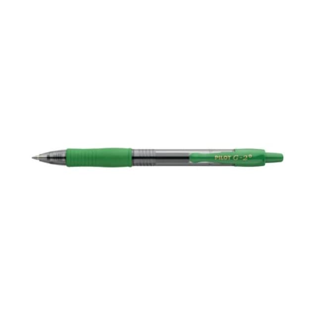 Pilot Pilot G-2 Plus Begreen Gel Ink Rollerball Medium Green (Pack of 12) PUJ166549 PUJ166549