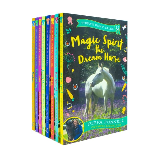 Pippa's Pony Tales 8 Books Collection Set by Pippa Funnell (Magic Spirit, Red Admiral, Rosie, Samson, Lucky Chance, Solo, Pride and Joy, Neptune) Pipp