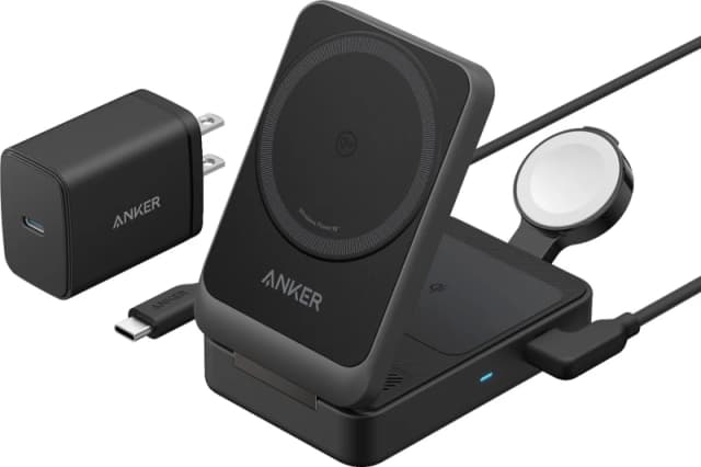 ANKER MAGGO WIRELESS CHARGING STATION (15W, FOLDABLE 3-IN-1) BUNDLE CA