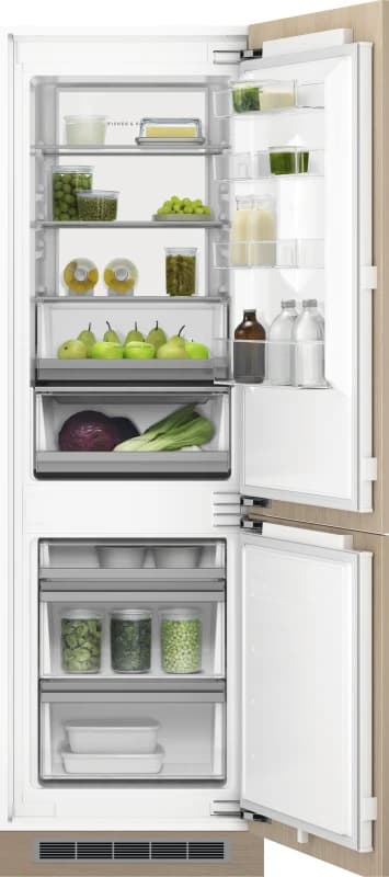Fisher & Paykel RB6018BRV 177cm 70/30 Integrated Frost Free Fridge Freezer with Fixed Door Hinge - White - B Rated, White