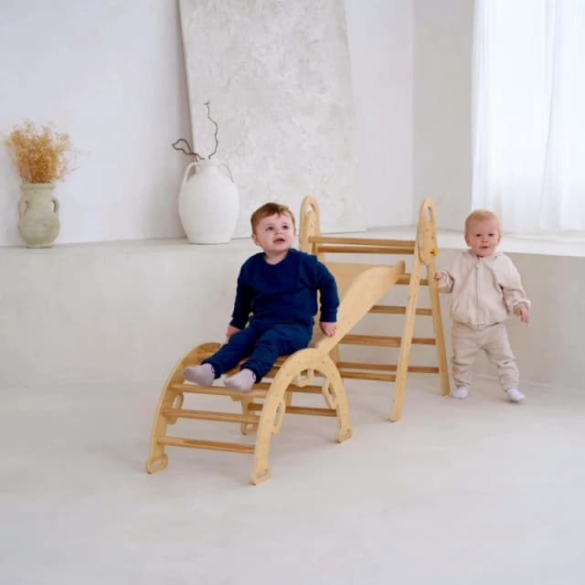 Clair De Lune Clair de Lune 3 in 1 Activity Climbing Set Natural unisex One Size