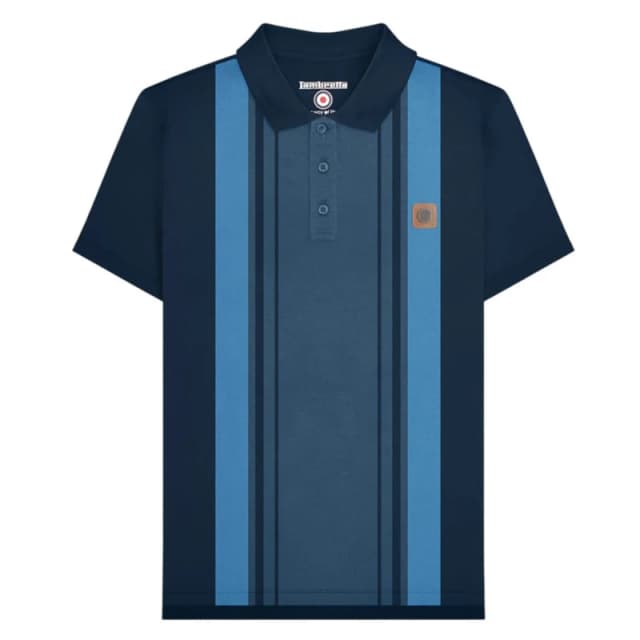 Lambretta Lambretta Men SS25 Classic Polo Shirt in Navy Size: Small Navy S Male 5063750336435