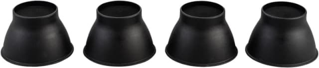 Aidapt Elephant Feet 9cm Set Of 4 Black