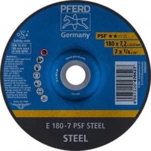 PFERD 62017634 Psf Steel Grinding disc (off-set) 180 mm 22.23mm 10 pc(s)
