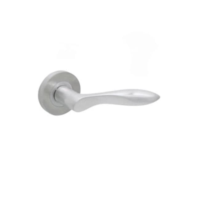 Spira Brass Pearle Lever Door Handle Satin Chrome
