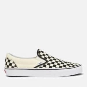Vans Classic Slip-On Trainers - Black/White Checkerboard - UK 10