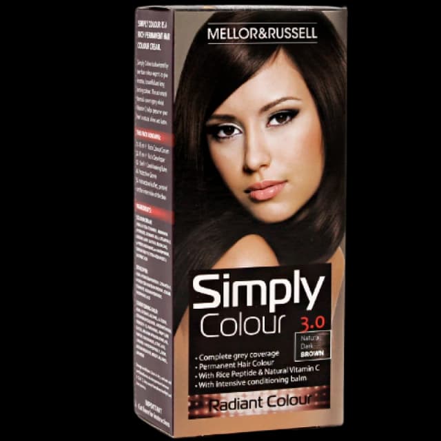 Mellor & Russell Simply Colour Hair Colour - 3.0 Natural Dark Brown 3.0_Simply-113283