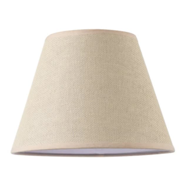 Happy Homewares Traditional Rattan Tweed Lamp Shade With Pale Pink Cotton Fabric Trims