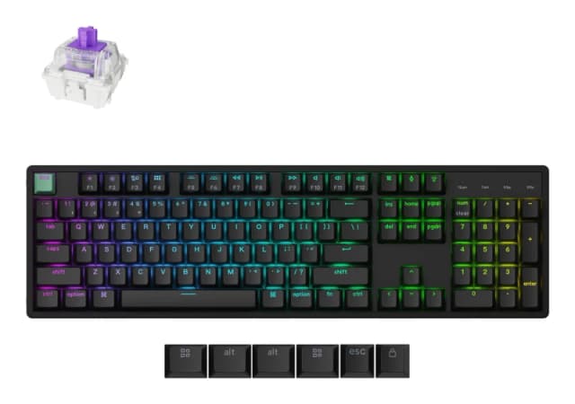 Keychron Keychron K10 HE keyboard Gaming USB + RF Wireless + Bluetooth QWERTY UK English Black K10H-J1-UK