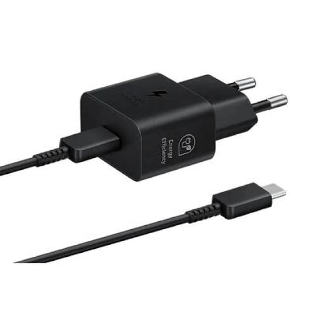 Samsung EP-T2510X USB charger 25 W 1x USB-A, 1x USB-C Black Quick charger EP-T2510XBEGEU