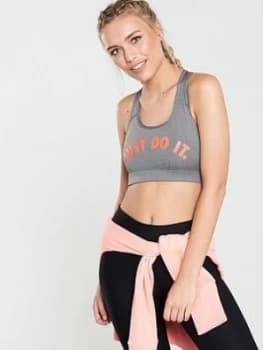 Nike Training Victory Compression Bra Grey Heather Size L Women