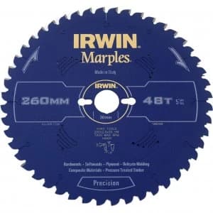 Irwin TCG Construction Saw Blade 260mm 48T 30mm