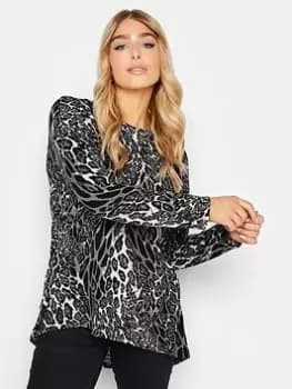 M&Co Grey Animal Jumper, Grey, Size 12, Women