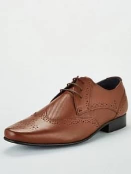 KG 3 Eye Wingcap Derby Shoe, Tan, Size 9, Men