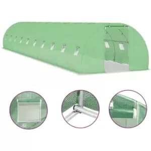 Vidaxl - Greenhouse 45 m² 15x3x2 m Green