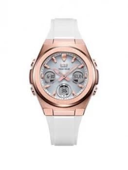 Casio Casio G-Ms Msg-S600 Tough Solar White Dial White Strap Watch
