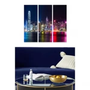 MDF169954091 Multicolor Decorative MDF Painting (3 Pieces)