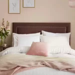 Katie Piper Confidence Seersucker Kingsize Duvet Cover Set, Grapefruit