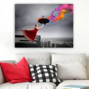 142165540_70100 Multicolor Decorative Canvas Painting