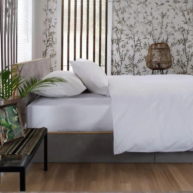 The Lyndon Company Flat and Fitted Sheets White unisex King