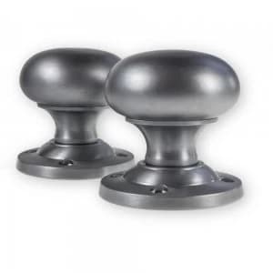 LocksOnline Unsprung 57mm Mushroom Mortice Door Knob Set