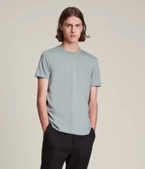 AllSaints Mens Tonic Crew T-Shirt, Thunder Grey, Size: M