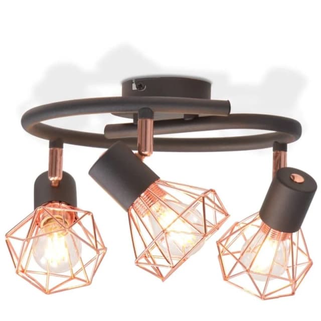 VIDAXL Ceiling Lamp with 3 LED Filament Bulbs 12 w Vidaxl 8718475532484