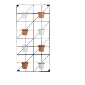 Gallery Interiors Lina Wall Planters White & Terracotta / Large