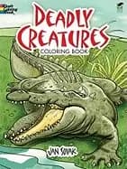 deadly creatures coloring book dover coloring books