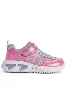 Geox Girls Assister Trainer, Pink, Size 1 Older