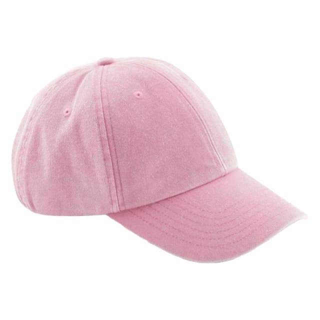 Beechfield Mens Vintage Low Profile Baseball Cap in Light Pink Light Pink Male One Size