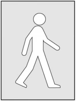 Walking Man Stencil (300 x 400mm)
