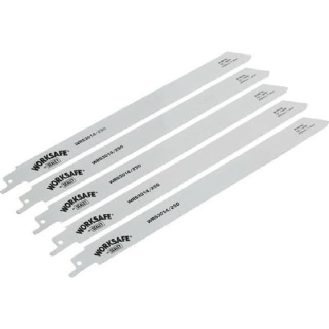 Loops 5 PACK 250mm Reciprocating Saw Blade - 18 TPI - Suitable for Iron Steel Pipes Metallics