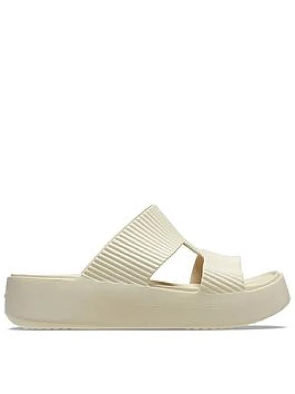 Crocs Womens Gateway Grove Platform Clogs - Cream Female 3